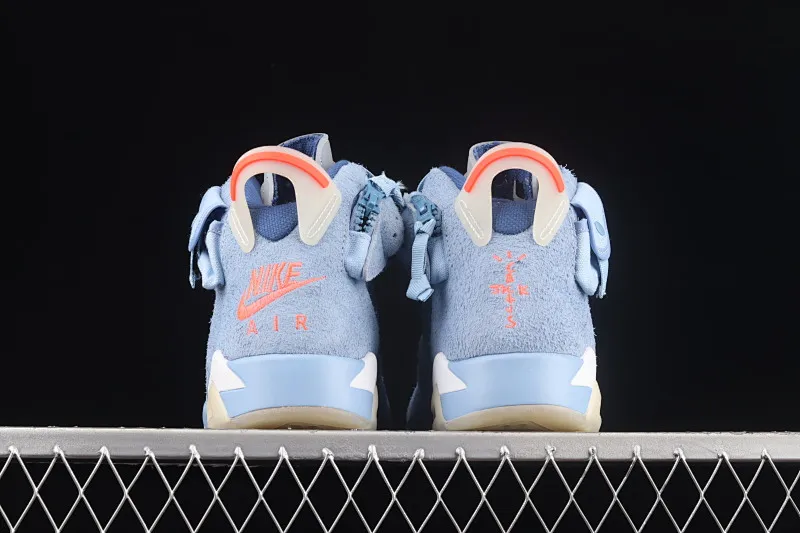 All categories Air Jordan Jordan series basketball shoes Air Jordan 6 Travis Scott x Air Jordan 6 "Cerulean" AJ6 Joe 6 joint sky blue DH0690-400